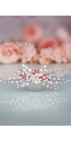 NIKOLETA Ivory Flower Silver Wedding Hair Comb NIKOLETA Ivory Flower Silver Wedding Hair Comb