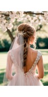 ALEXA BLUSH Soft Wedding Veil and Headpiece ALEXA BLUSH Soft Wedding Veil and Headpiece