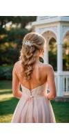 ALEXA BLUSH Soft Wedding Veil and Headpiece ALEXA BLUSH Soft Wedding Veil and Headpiece
