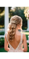 ALEXA BLUSH Soft Wedding Veil and Headpiece ALEXA BLUSH Soft Wedding Veil and Headpiece