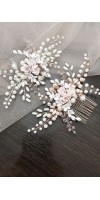 ALEXA BLUSH Soft Wedding Veil and Headpiece ALEXA BLUSH Soft Wedding Veil and Headpiece