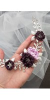 Artemis  Elegance in Lilac: Handmade Bridal Hair Comb for Your Purple Wedding Theme