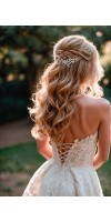 BOHO Bridal Headpiece Set – Nature-Inspired Hair Vine with Optional Veil & Pins in Silver, Gold or Rose Gold by TopGracia BOHO Bridal Headpiece Set – Nature-Inspired Hair Vine with Optional Veil & Pins in Silver, Gold or Rose Gold by TopGracia