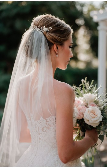 BOHO Bridal Headpiece Set – Nature-Inspired Hair Vine with Optional Veil & Pins in Silver, Gold or Rose Gold