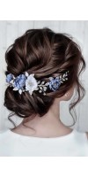 CHARITES Elegance in Dusty Blue: Discover the Perfect Bridal Hair Accessory CHARITES Elegance in Dusty Blue: Discover the Perfect Bridal Hair Accessory