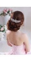 EIRENE Silver leaf wedding hair comb bridal leaf headpiece EIRENE Silver leaf wedding hair comb bridal leaf headpiece