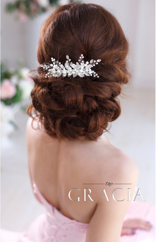 ELENE Ivory Pearl and Crystal Bridal Hair Comb