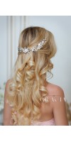 DORCIA White Silver Wedding Bridal Flower Crown DORCIA White Silver Wedding Bridal Flower Crown