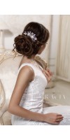 ERIKA Royal Blue Crystal Bridal Hair Comb With Pearl Something Blue ERIKA Royal Blue Crystal Bridal Hair Comb With Pearl Something Blue
