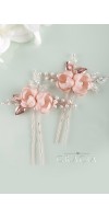 INSAR Blush Wedding Hairpins for Romantic Brides