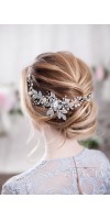 KATERINE Lustrous Crystal Wedding Hair Piece