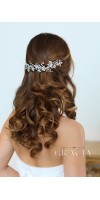 KHRYSEIS Bridal Hair Accessories Crystal Bridal headpiece Hair Vine With Flowers