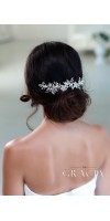 KHRYSEIS Bridal Hair Accessories Crystal Bridal headpiece Hair Vine With Flowers