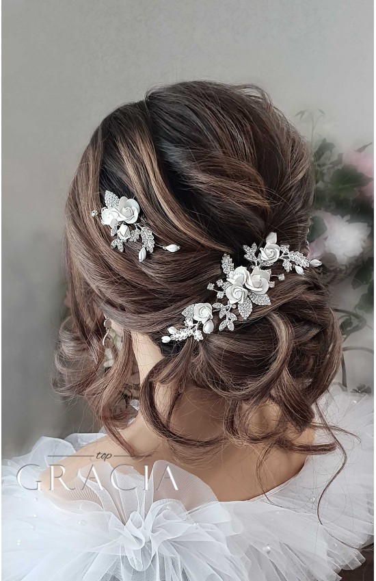 KIRA Rose Wedding Hairpiece