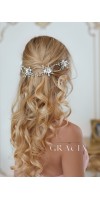KLEOPATRA Crystal Fower Bridal Halo for Wedding Headband KLEOPATRA Crystal Fower Bridal Halo for Wedding Headband