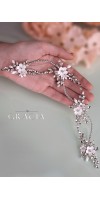 KLEOPATRA Crystal Fower Bridal Halo for Wedding Headband KLEOPATRA Crystal Fower Bridal Halo for Wedding Headband