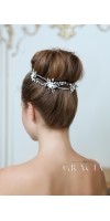 KLEOPATRA Crystal Fower Bridal Halo for Wedding Headband KLEOPATRA Crystal Fower Bridal Halo for Wedding Headband