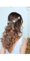 KLEOPATRA Crystal Fower Bridal Halo for Wedding Headband KLEOPATRA Crystal Fower Bridal Halo for Wedding Headband