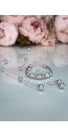LENA Mother's Day Gift Gray Pearl Earrings Necklace - Jewelry Set LENA Mother's Day Gift Gray Pearl Earrings Necklace - Jewelry Set
