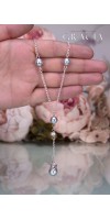 LENA Mother's Day Gift Gray Pearl Earrings Necklace - Jewelry Set LENA Mother's Day Gift Gray Pearl Earrings Necklace - Jewelry Set
