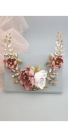 LEXIS Dasty Rose Wedding Flower Hairpiece for Brides - Elegant Handmade Floral Bridal Headpiece LEXIS Dasty Rose Wedding Flower Hairpiece for Brides - Elegant Handmade Floral Bridal Headpiece