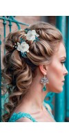 LEXIS Turquoise Bride Comb – Mint Vine Hairpiece for Turquoise Wedding LEXIS Turquoise Bride Comb – Mint Vine Hairpiece for Turquoise Wedding
