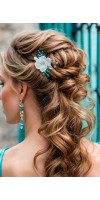 LEXIS Turquoise Bride Comb – Mint Vine Hairpiece for Turquoise Wedding LEXIS Turquoise Bride Comb – Mint Vine Hairpiece for Turquoise Wedding