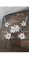 LEXIS Turquoise Bride Comb – Mint Vine Hairpiece for Turquoise Wedding LEXIS Turquoise Bride Comb – Mint Vine Hairpiece for Turquoise Wedding