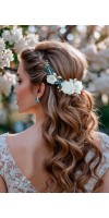 LEXIS Turquoise Bride Comb – Mint Vine Hairpiece for Turquoise Wedding LEXIS Turquoise Bride Comb – Mint Vine Hairpiece for Turquoise Wedding