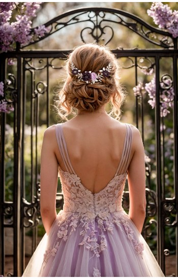 MIA Purple Lilac Wedding Hairpiece