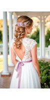 LILY Violet Bridal Hair Piece