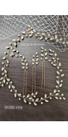 NEMESIS Crystal Wedding Hair Vine – Elegant Bridal Hair Accessory NEMESIS Crystal Wedding Hair Vine – Elegant Bridal Hair Accessory