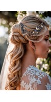 PANDORA Royal Sapphire Blue Wedding Hair Vine - Something Blue Bridal Hair Accessory PANDORA Royal Sapphire Blue Wedding Hair Vine - Something Blue Bridal Hair Accessory