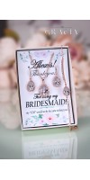 PHAIDRA Crystal Rose Gold Bridal Jewelry Set Wedding Bridesmaid Gift