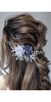 RHEA Elevate your bridal look with our Dusty Blue Hair Accessories RHEA Elevate your bridal look with our Dusty Blue Hair Accessories