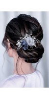 RHEA Elevate your bridal look with our Dusty Blue Hair Accessories RHEA Elevate your bridal look with our Dusty Blue Hair Accessories