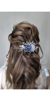 RHEA Elevate your bridal look with our Dusty Blue Hair Accessories RHEA Elevate your bridal look with our Dusty Blue Hair Accessories