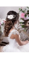 TEODORA Champagne Bridal Hair Flower for Creating a Subtle Look TEODORA Champagne Bridal Hair Flower for Creating a Subtle Look