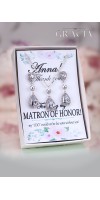 THAIS Matron of Honor Maid of Honor Crystal Jewelry Set Gift
