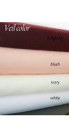 ALEXA BLUSH Soft Wedding Veil and Headpiece ALEXA BLUSH Soft Wedding Veil and Headpiece