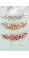 VERA Grecian Silver Leaf Bridal Hair Comb - Laurel Goddess headpiece VERA Grecian Silver Leaf Bridal Hair Comb - Laurel Goddess headpiece
