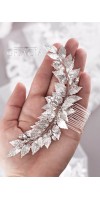 VERA Grecian Silver Leaf Bridal Hair Comb - Laurel Goddess headpiece VERA Grecian Silver Leaf Bridal Hair Comb - Laurel Goddess headpiece