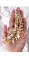 VERA Grecian Silver Leaf Bridal Hair Comb - Laurel Goddess headpiece VERA Grecian Silver Leaf Bridal Hair Comb - Laurel Goddess headpiece