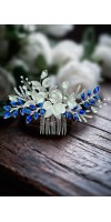XANTHE Royal Sapphire Blue Wedding Hair Comb – Something Blue Bridal Hair Accessory XANTHE Royal Sapphire Blue Wedding Hair Comb – Something Blue Bridal Hair Accessory