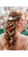 Xanthe Silk Emerald Green Wedding Hair Comb – Silk Flower & Crystal Bridal Accessory Xanthe Silk Emerald Green Wedding Hair Comb – Silk Flower & Crystal Bridal Accessory