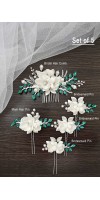 Xanthe Silk Emerald Green Wedding Hair Comb – Silk Flower & Crystal Bridal Accessory Xanthe Silk Emerald Green Wedding Hair Comb – Silk Flower & Crystal Bridal Accessory