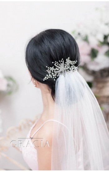 XENE Starfish Bridal Hair Comb for a Grandiose Beach Wedding Look