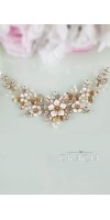 ZENAIS silver flower wedding hair piece in vintage look ZENAIS silver flower wedding hair piece in vintage look