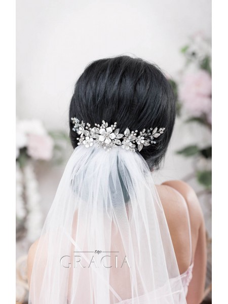 Wedding Hair Piece ZENAIS in Vintage Style: Elegant and Exotic Beauty Combined