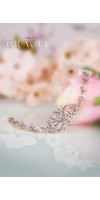 ATHENA Rose Gold Crystal Bridal Bracelet ATHENA Rose Gold Crystal Bridal Bracelet